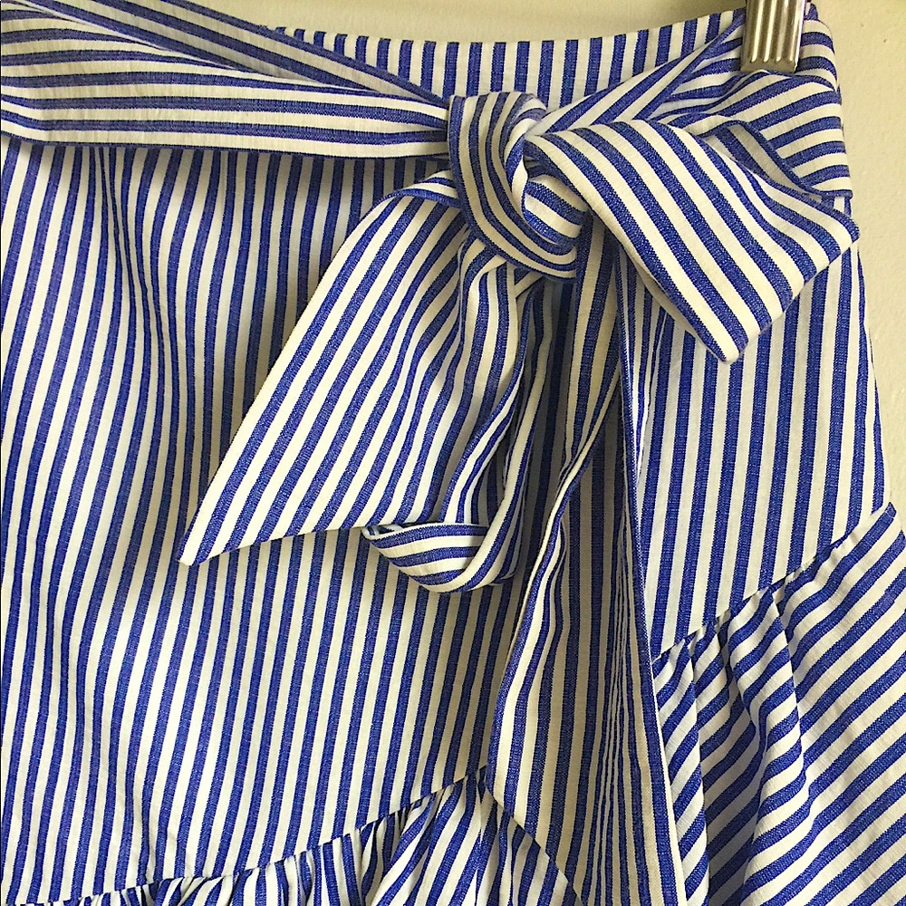 POOKIE & SEBASTIAN Ruffle Striped Skirt - Picture 5 of 7